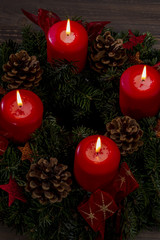 Adventkranz zu Weihnachten