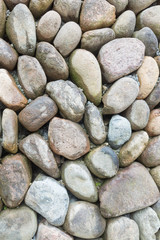 Full Frame Shot Of Pebble Wall in Lishui,Zhejiang province,China.