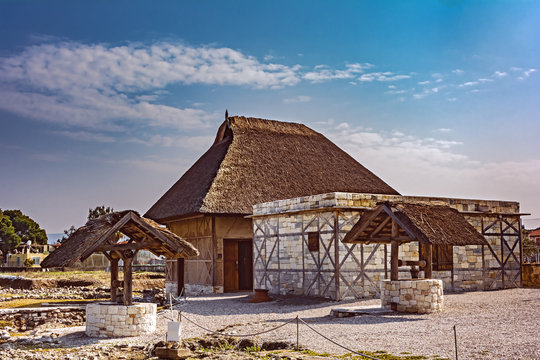 Urla, Izmir, Klazomenai, B.C. The 6th century, the oldest olive oil production facility in Anatolia