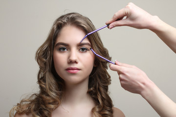 Obraz premium girl with day make-up