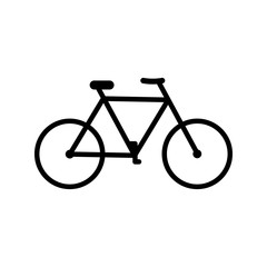 Fototapeta premium Bicycle icon on white