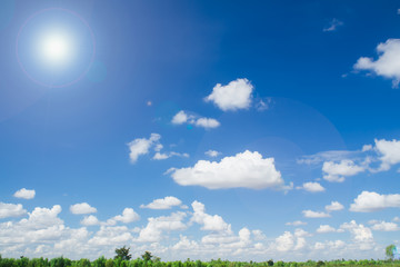 Obraz na płótnie Canvas Blue sky and cloud