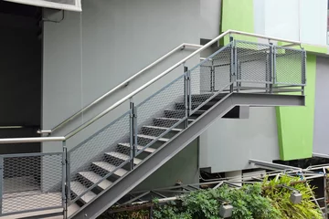 Printed kitchen splashbacks Stairs building outdoor stairs  