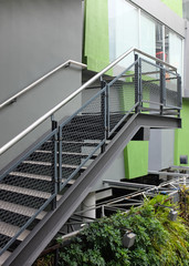 Naklejka premium building outdoor stairs