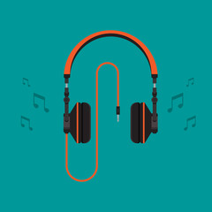 Headphones vector illustration