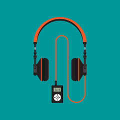 Headphones vector illustration