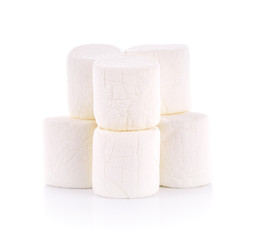 marshmallow candyl on white background