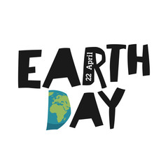 Earth day ecology logotype template. Earth planet in shape letter 