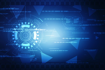 Digital Abstract technology background, 3d rendering