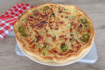 tarte brocolis et saumon