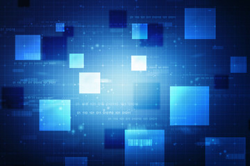 Digital Abstract technology background, 3d rendering