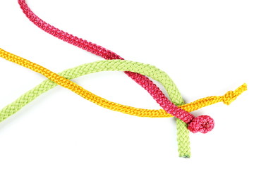 Color fabric cable rope represent the rope concept related idea.