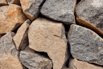 detail shot of stone wall.