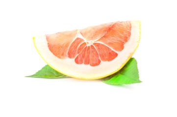 Citrus grandis isolated on a white background cutout