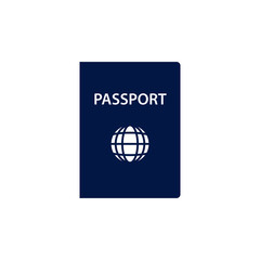 Passport vector icon. Color illustration.