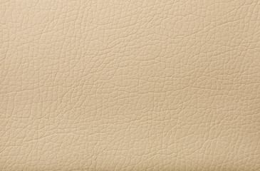 Soft beige leather texture with print as background