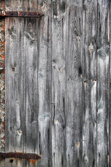 Old gate with boards.