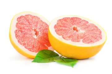 Pumelo isolated on a white background cutout