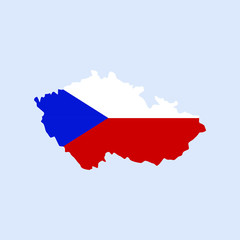 Obraz premium Map of Czech Republic