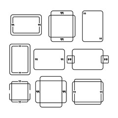 set of quotation box