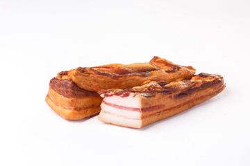 lard on a white background
