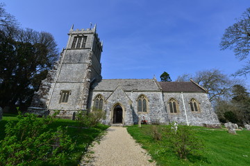 Fototapeta premium Lulworth Church in Dorset, England in Springtime.