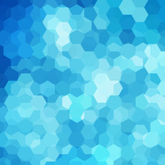 Obraz na płótnie Canvas Abstract background consisting of blue, white hexagons. Geometric design for business presentations or web template banner flyer. Vector illustration