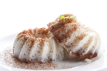 sweet milk chocolate panna cotta