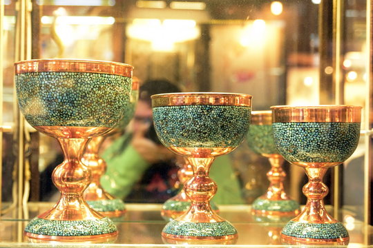 Handicraft made in Esfahan, Isfahan Grand Bazaar, Naqsh-e Jahan Square, esfahan, Iran