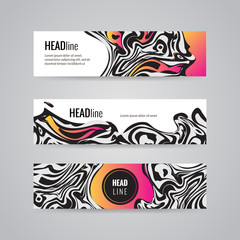 Modern poster. Abstract wavy design template. Can be used for events flyers, banner, posters, greeting cards