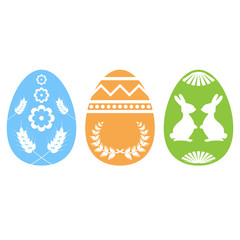 Easter egg silhouette