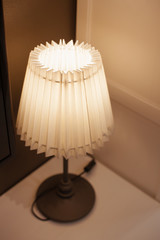 Beautiful table lamp included in the bedroom