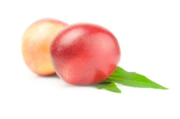 Beautiful ripe peaches