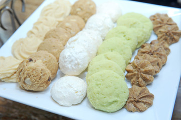 Cookies with colorful