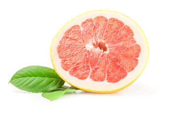 Pommelo over a white background