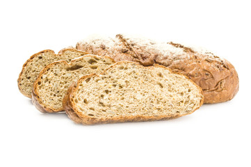 Flour confection isolated on a white cutout
