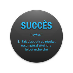 Icône SUCCES avec définition