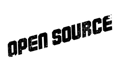 Open Source rubber stamp. Grunge design with dust scratches. Effects can be easily removed for a clean, crisp look. Color is easily changed.