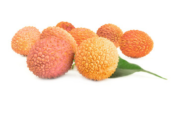 Litchee isolated on a white background cutout