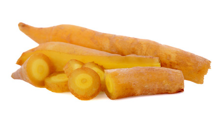 Fingerroot, Kaempfer, Boesenbergia isolated on white background