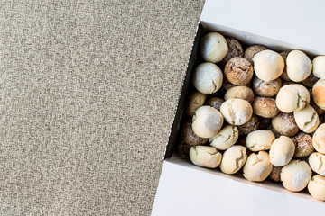 Turkish Sweet pastries ( un kurabiyesi ) in box