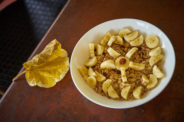 Oatmeal with banana