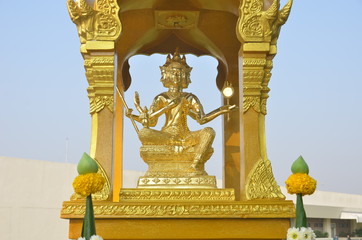 Gold statue of Brahma