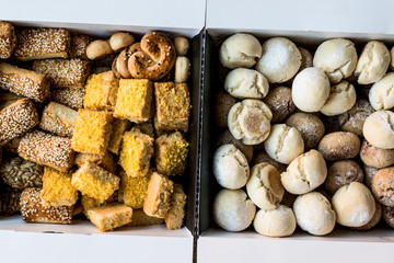 Sweet and Salty Turkish pastries in box