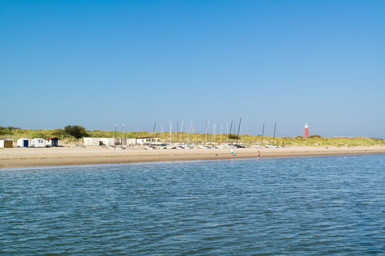 Coast of Waddensea island Texel, Netherlands