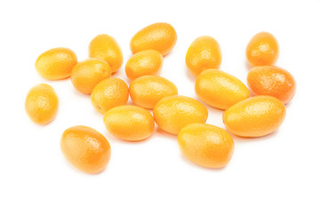 Kumquat isolated on white background cutout