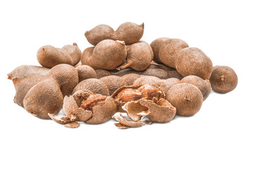 Tamarind isolated on a white background cutout