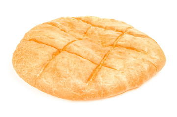 Bread product isolated on a white background