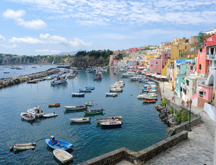 Fototapeta na wymiar Isola di Procida, Napoli Italia