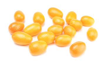 Kumquat isolated on white background cutout